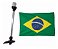 Mastro De Alcançado Popa Luz Led 12v Com Bandeira Do Brasil | Produtos Náuticos - Imagem 2