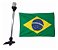 Mastro De Alcançado Popa Luz Led 12v Com Bandeira Do Brasil | Produtos Náuticos - Imagem 1