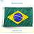 Bandeira Do Brasil Náutica Para Barcos Lanchas 33 cm X 47 cm - Imagem 2