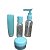 Kit Viagem Bolsa Porta Shampoo Creme Mini Frasco Pote Pump - Imagem 5