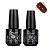Kit Base Gel Top Coat Unhas Fibra Acrigel Porcelana Manicure - Imagem 1