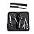 Kit 3 Tesouras Pente Navalha Corte Cabelo Barba Barbeiro - Imagem 9