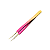 3 Pinças Cureta Removedor Extrator Cravo Limpeza Facial Rosa - Imagem 3