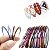 10 Fitas Fitilhos Adesiva Decoração Unha Nail Art Metalizado - Imagem 3