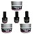 3 Gel Top Coat Base Primer Fibra Acrigel Alongamento Unhas - Imagem 1