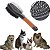 Escova Dupla Pet Cães Gatos Rasqueadeira Penteia Remove Pelo - Imagem 1