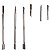 Kit 3 Espátulas Inox Manicure Pedologia Cutícula Unha Pé Mão - Imagem 1
