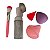 Kit Skin Frasco Escova Limpeza Facial Pincel Esponjas Make - Imagem 1