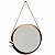 Espelho Decorativo Redondo 29cm Suspenso C/  Moldura Alça QUEIMA DE ESTOQUE - Imagem 2