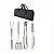 Kit Churrasco Inox Profissional Com Estojo Churrasqueiro - Imagem 2