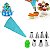 Kit Confeiteiro Saco Decorador Bolo 7 Bicos Inox Decoração - Imagem 1