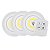 Kit 3 Lampada Luminaria Led Spot Sem Fio Controle Remoto - Imagem 3