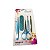 Kit 2 Em 1 Manicure Tesoura Lixa Pinça Design Sobrancelhas - Imagem 3