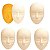 1 Base + 5 Refil Rosto Treino 5d Pele Artificial Micro - Imagem 1
