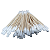 100Palito Algodão Limpeza Unha Hena Micro Design Sobrancelha - Imagem 4