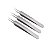 Kit com 3  Pinças Cureta Extrator De Cravo Inox - Imagem 1