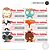 ETIQUETA ESCOLAR  Animais cute - Imagem 1