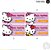 ETIQUETA ESCOLAR  Hello Kitty - Imagem 1
