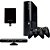 Xbox 360 Super Slim 250GB 2 Controles e Kinect Seminovo - Imagem 1