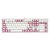 Teclado Mecânico Gamer Hades Branco e Rosa Switch Azul Redragon Novo - Imagem 1