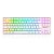 Teclado Mecânico Kumara Pro Branco RGB Switch Marrom Redragon Novo - Imagem 1