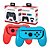 KIT 2 Controles Grip para Joy Con Nintendo Switch Novo - Imagem 1