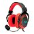 Headset Gamer Infernal Ryuji Preto com Vermelho Redragon Novo - Imagem 1