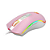 Mouse Gamer Cobra Rosa com Branco RGB Redragon Novo - Imagem 3