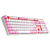 Teclado Mecânico Gamer Branco e Rosa Mitra Switch Azul Redragon Novo - Imagem 4
