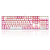 Teclado Mecânico Gamer Branco e Rosa Mitra Switch Azul Redragon Novo - Imagem 2
