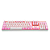 Teclado Mecânico Gamer Branco e Rosa Mitra Switch Azul Redragon Novo - Imagem 3