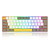Teclado Mecânico Gamer Branco, Verde e Amarelo Draconic Pro RGB Switch Marrom K530 Redragon Novo - Imagem 2