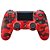 Controle PS4 Sem Fio Vermelho Camuflado Sony Dualshock Usado - Imagem 1