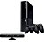 Xbox 360 Super Slim 4GB 2 Controles Kinect Usado - Imagem 1
