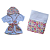 Kit Presente para Bebê Feminino – Bolsa Maternidade, Roupão, Cobertor e Quadrinho Personalizado - Imagem 4
