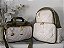 Kit Bolsa Maternidade e Mochila Térmica - Verde com Off White - Villa BB - PRONTA ENTREGA - Imagem 1