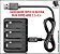 Usb Carregador Triplo Para Bateria GoPro Hero 3 E 4 - Imagem 1