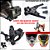 Suporte Cinta Queixo de Capacete em X COm Fivelas em Click para GoPro e Similares - Imagem 1