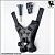 Suporte Cinta Queixo de Capacete em X COm Fivelas em Click para GoPro e Similares - Imagem 11