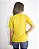 T-Shirt Viscolinho Decote Careca Lavanda Amarelo - Imagem 2