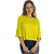 Cropped Modal Decote Careca Margarida Amarelo - Imagem 1