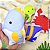 4 Mini-Almofadas Recortadas Fundo do Mar - Imagem 3