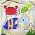 4 Mini-Almofadas Recortadas Fundo do Mar - Imagem 2