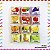 Kit 12 Almofadas 9cm Educativas Frutinhas - Imagem 2