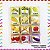 Kit 12 Almofadas 9cm Educativas Legumes e Vegetais - Imagem 2