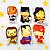 6 Mini-Almofadas Recortadas Super Heróis DC - Imagem 2