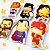 6 Mini-Almofadas Recortadas Super Heróis DC - Imagem 3