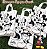5 Sacolas com Alça 18cm x 25cm Mickey e Minnie para Colorir - Imagem 1