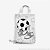 5 Sacolas com Alça 18cm x 25cm Futebol para Colorir - Imagem 1