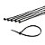 Abraçadeira Nylon Preta/Branco 2.5 x 200mm 100un - B44 Imports - Imagem 1